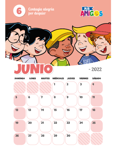 Calendario Junio 2022 Revista Mis Amigos 0359